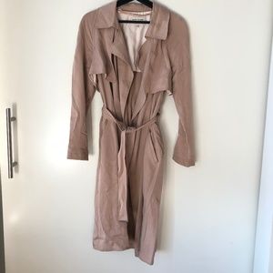 River Island Nude Pink Trench Coat